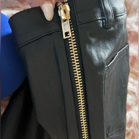 Retrofete Black Skinny Leather Pants - Picture 6 of 7